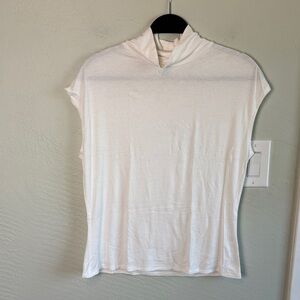 2 for $30! Capsule 121 Casual Off-White Mock Neck Sleeveless Top L
